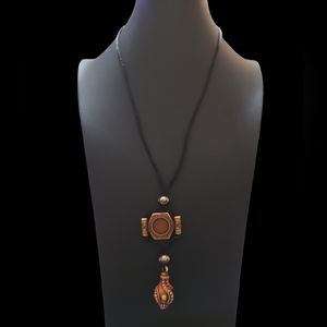 Resin Charmed String Necklace 24" L10